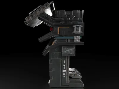 Sci-Fi Console 3D model