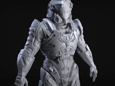 Sci-Fi Armors Sculpt Bundle 1 3D model