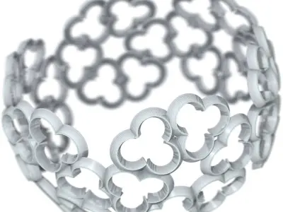 Stain Glass Window Bracelet Free 3D print model