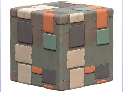 Stylized Metal Panels Seamless Texture Texture order