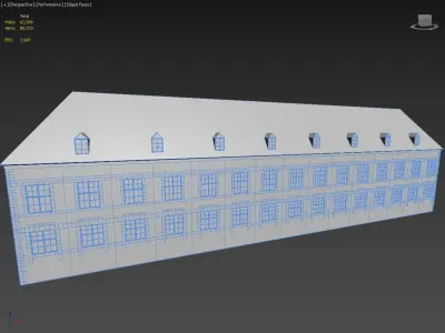 Rathaus Abtei Low-poly 3D model