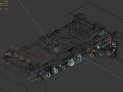 Space ship - deck 01 3D model