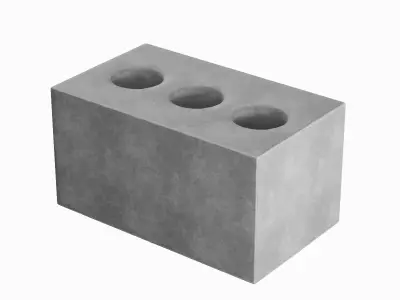 Concrete Brick 04 Low-poly 3D model