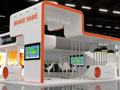 booth  3D model buy