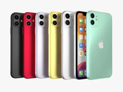 Apple iPhone 11 Full Color 3D model