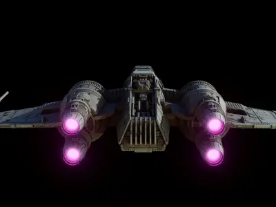 Z-98 Starfighter  - Star Wars 3D model