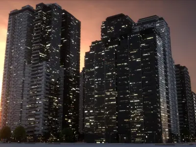 City Block Type B12 3D model