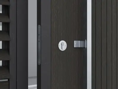 Aluminium door 240 3D model