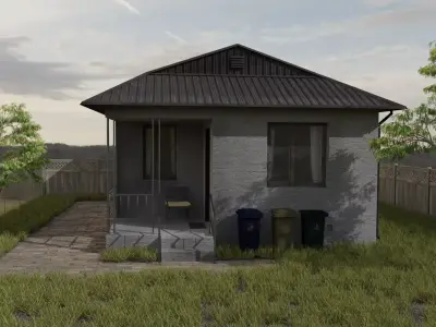Village House 3D model order