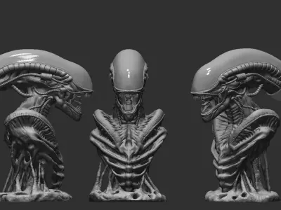 Xenomorph Bust 3D print model purchase