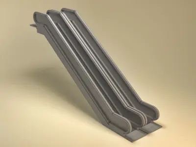 Flexible Escalator 3D model
