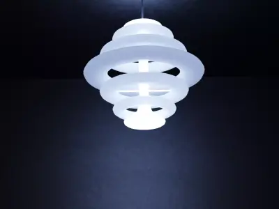 Hanging light Low-poly 3D model