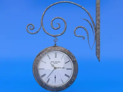 Street Clock 3D model