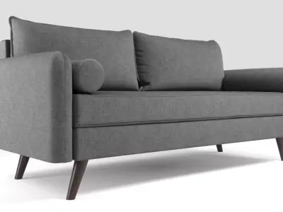 Grey Fabric Sofa 3D Model PBR for Architectural Visualization 3D model
