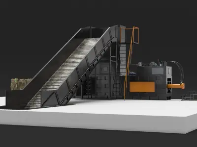  Waste Press Baling Machine Black 