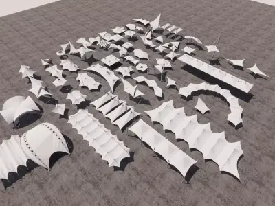 Tensile Structures Collection -A13 3D model