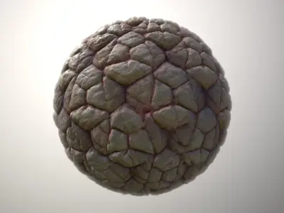 Material Skin Monster 35 Seamless PBR Texture Texture