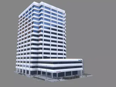 221 Main Street Building San Francisco Low-poly 3D model