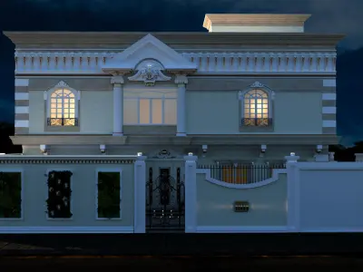 classic villa 3D model order