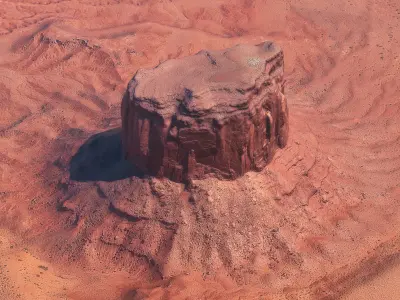 Monument Valley Butte Mountain 01 3D model