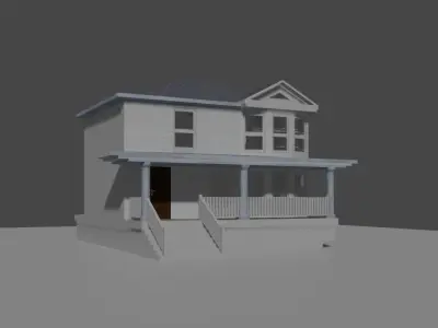 American House Free 3D model purchase