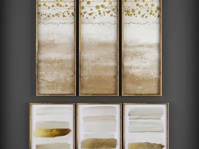 Collection of Picture Frames - 20 sets 3D Model Pack