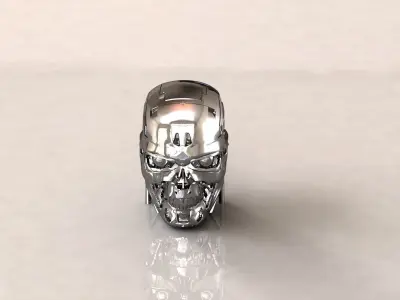 Terminator T-800 Skull Bust 3D print model