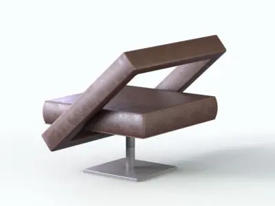 Leather Chair Free 3D model