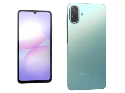 Samsung Galaxy A07 5G Light Green 3D model