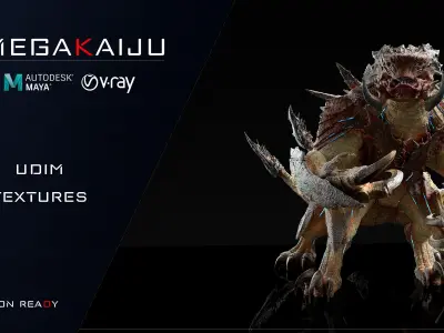 Megakaiju 3D Model - Maya Project 3D model