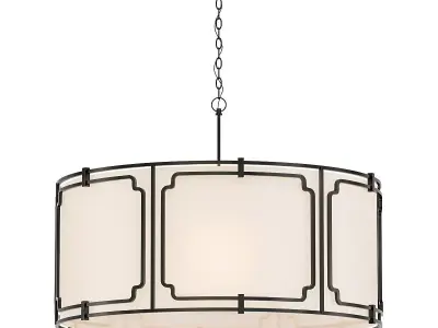 4 Light drum pendant 3D model