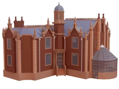 Haunted Mansion Magic Kingdom Replica 3D print ready model  3D print model