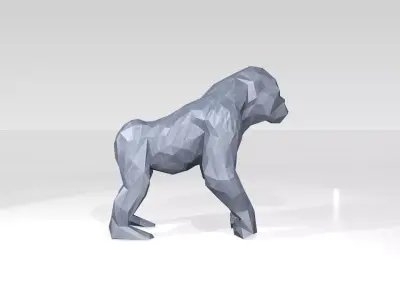 Gorilla Low Poligonal 3D model