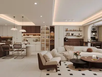 Living room 3D model 98