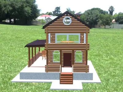 Log House 3D model