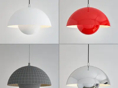 Suspended lamp flower pot diameter 25 3D model