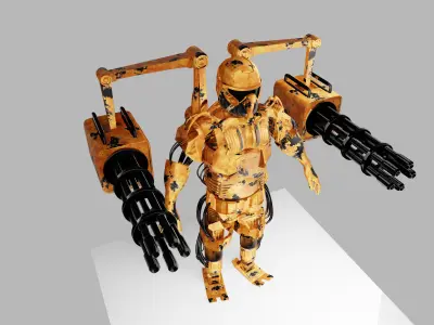 Sci Fi Robot Soldier 3D model