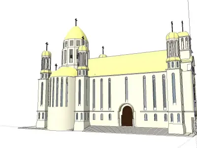 Architecture-Religion-God-Culture-Temple-0129 church 3D model