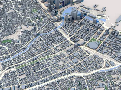 1 Tokyo City Japan 3D model