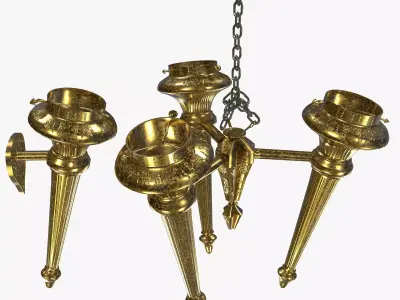 Medieval Lighting Set 3D Model Pack