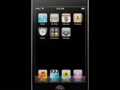 Apple iPod touch 4 Generation digital media player Low-poly 3D model