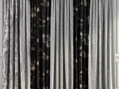 Curtain Set 86 3D model
