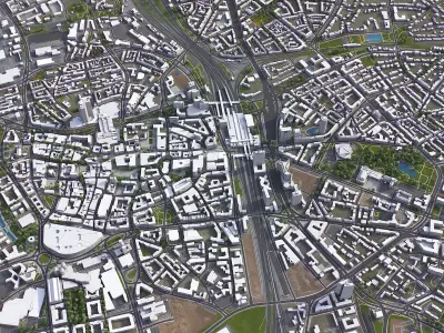 Essen Low-poly 3D model