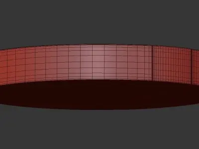 KETLIN led ceiling light - wood 3D model