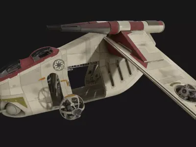 Star Wars - LAAT Low-poly 3D model