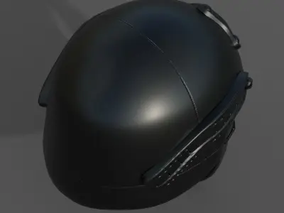 Helmet military combat soldier armor  Low-poly 3D model 7