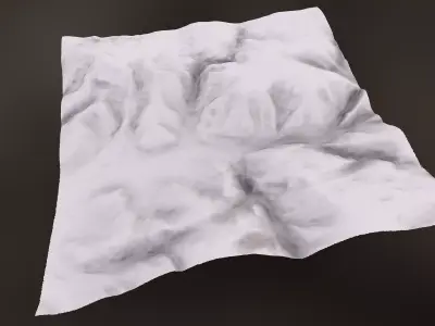 Arid Landscape 2 - Scan 3D model