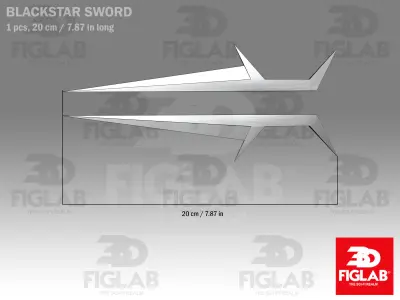BLACKSTAR SWORD 3D model
