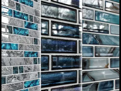 Glass mosaic tile Texture