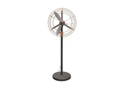 Pedestal Fan Low-Poly PBR Low-poly 3D model